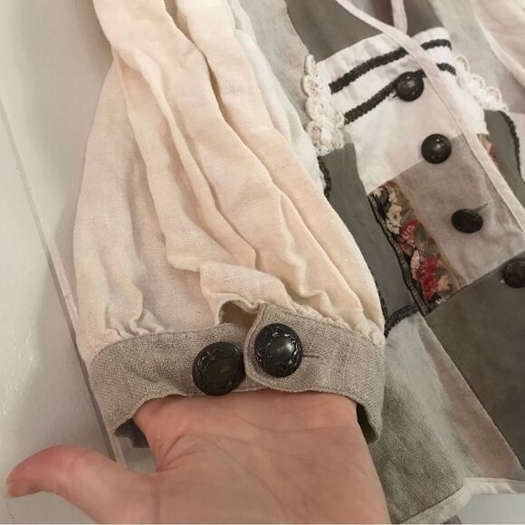 Vintage Linen Bavarian Blouse and Skirt by MEICO (42) - Picture 10 of 16